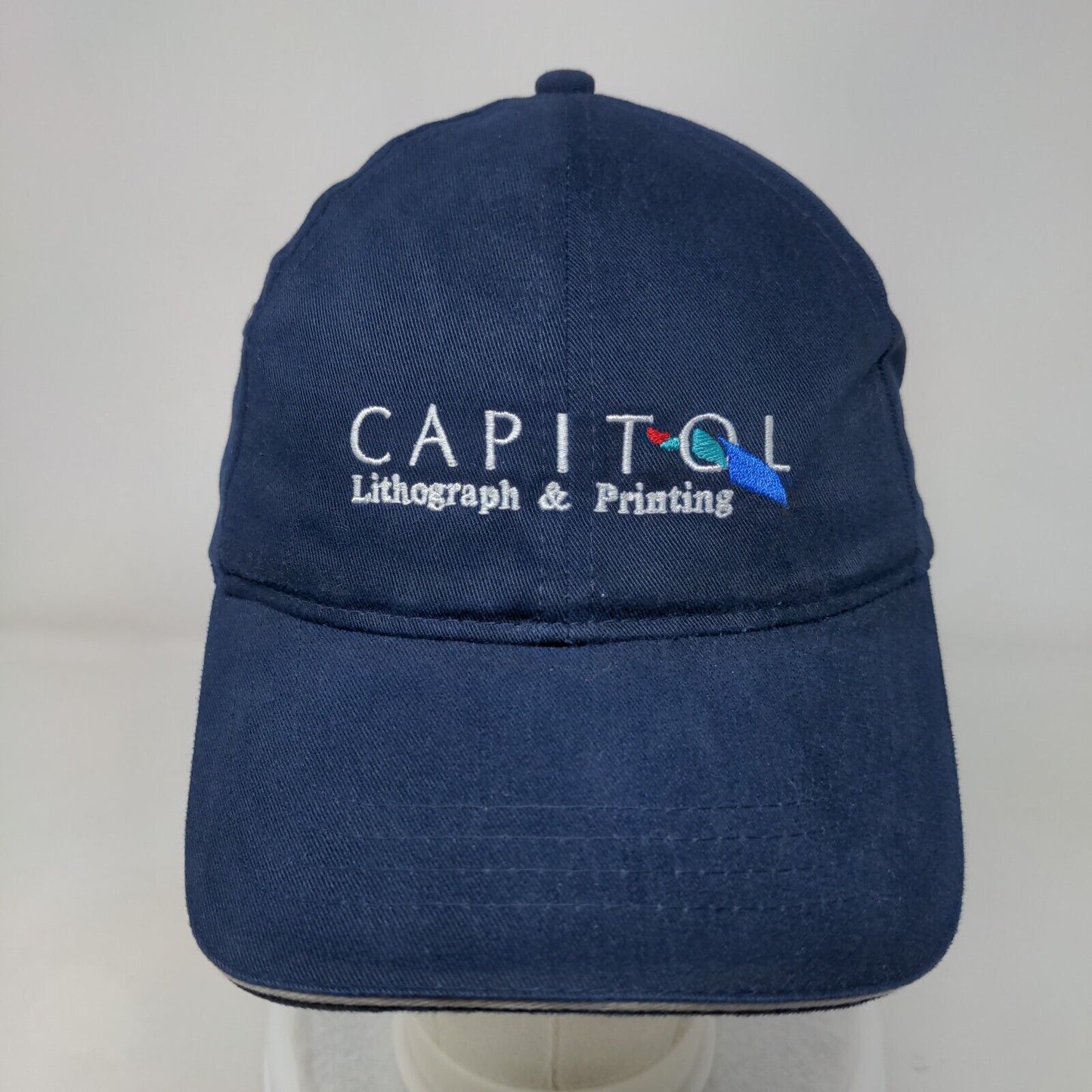 Capitol Lithograph & Printing Slideback Hat Blue One Size Adjustable Headshots