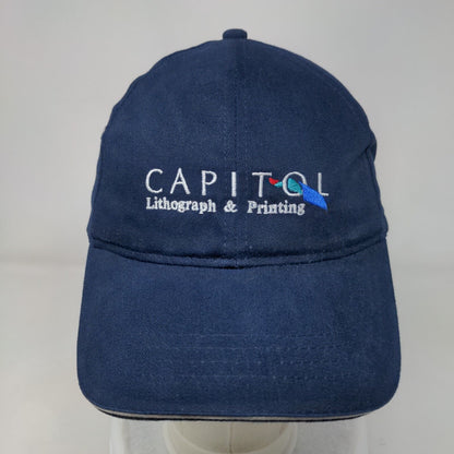 Capitol Lithograph & Printing Slideback Hat Blue One Size Adjustable Headshots