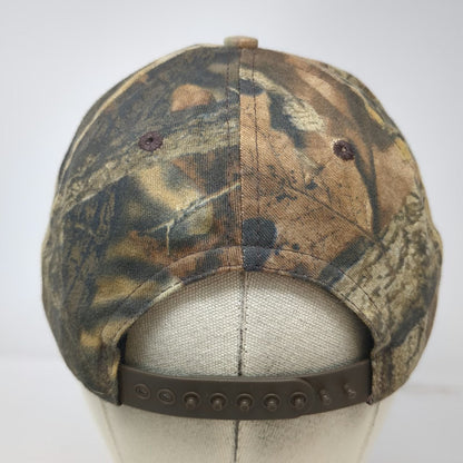 Snapback Brown Green One Size Camo Solvay Fluorides American Flag Hunting Hat