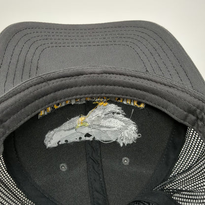 Cap America Valley Air Eagle Logo Gray Trucker Hat One Size Mesh Back Snapback