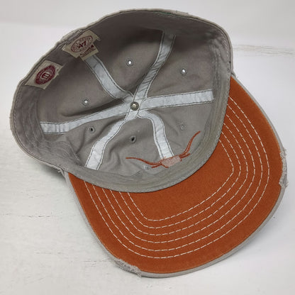 Texas Longhorns NCAA 47 Brand Cap Beige Orange S Distressed Cotton Franchise Hat