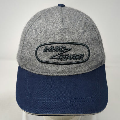 Land Rover 5 Panel Gray Blue Wool Blend Hat One Size Embroidered Logo Cap