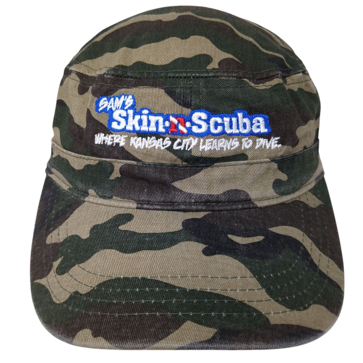 Sam's Skin n Scuba Strapback Cadet Army Hat Camo One Size Adjustable