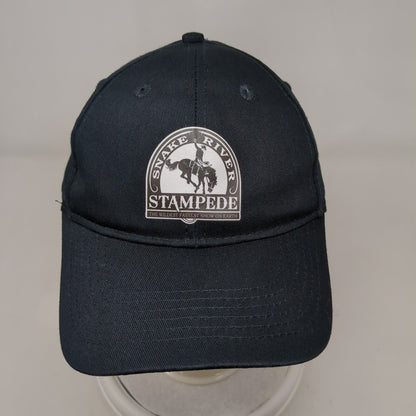 Snake River Stampede Strapback Hat Black Youth OSFA Port & Company