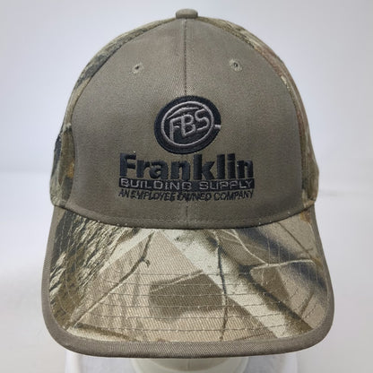 Kati Baseball Cap Brown Camo Franklin Building Supply One Size Slideback Hat