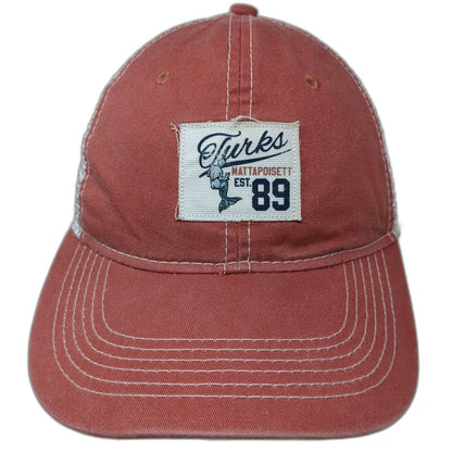 Ahead Baseball Cap Pink One Size Mesh Back Strapback Mermaid Mattapoisett 89 Hat