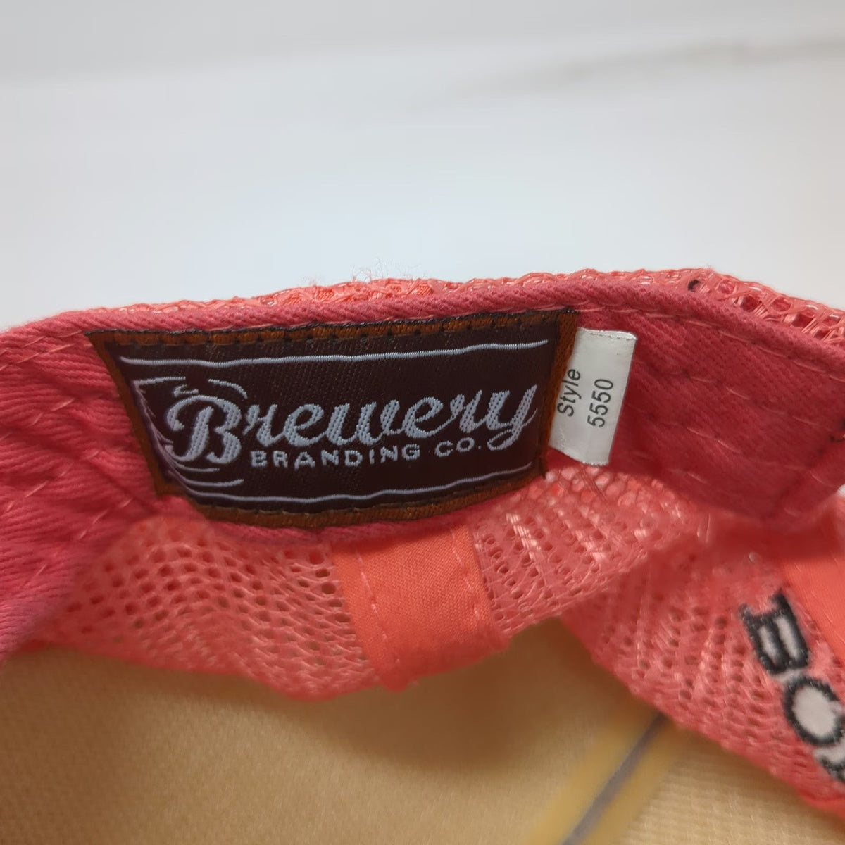 Brewery Branding Co. Trucker Hat Gray Orange One Size Barbarian Brewing Boise ID