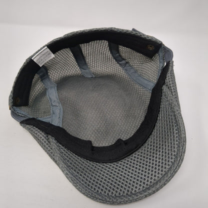 Unbranded Flat Cap Gray One Size Adjustable Mesh Breathable Blank