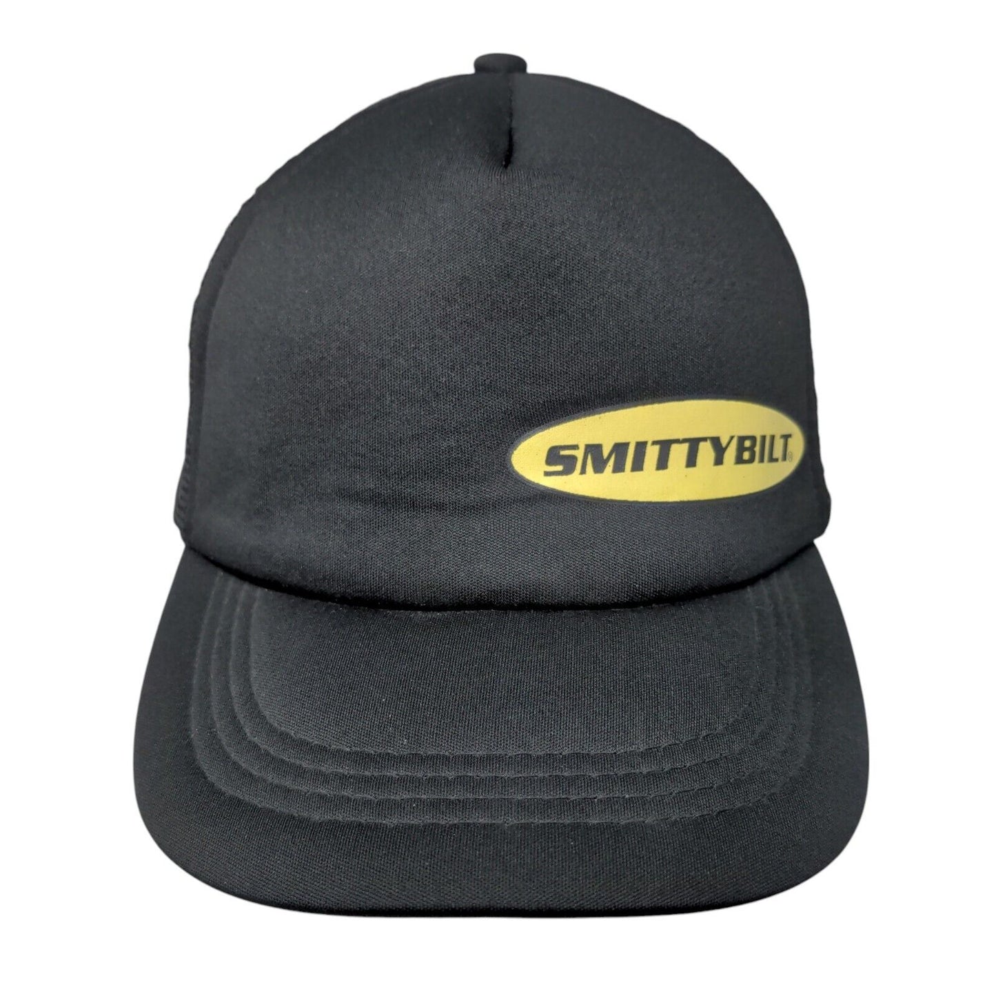 Smittybilt Snapback Trucker Hat Black One Size Adjustable Breathable Mesh Back