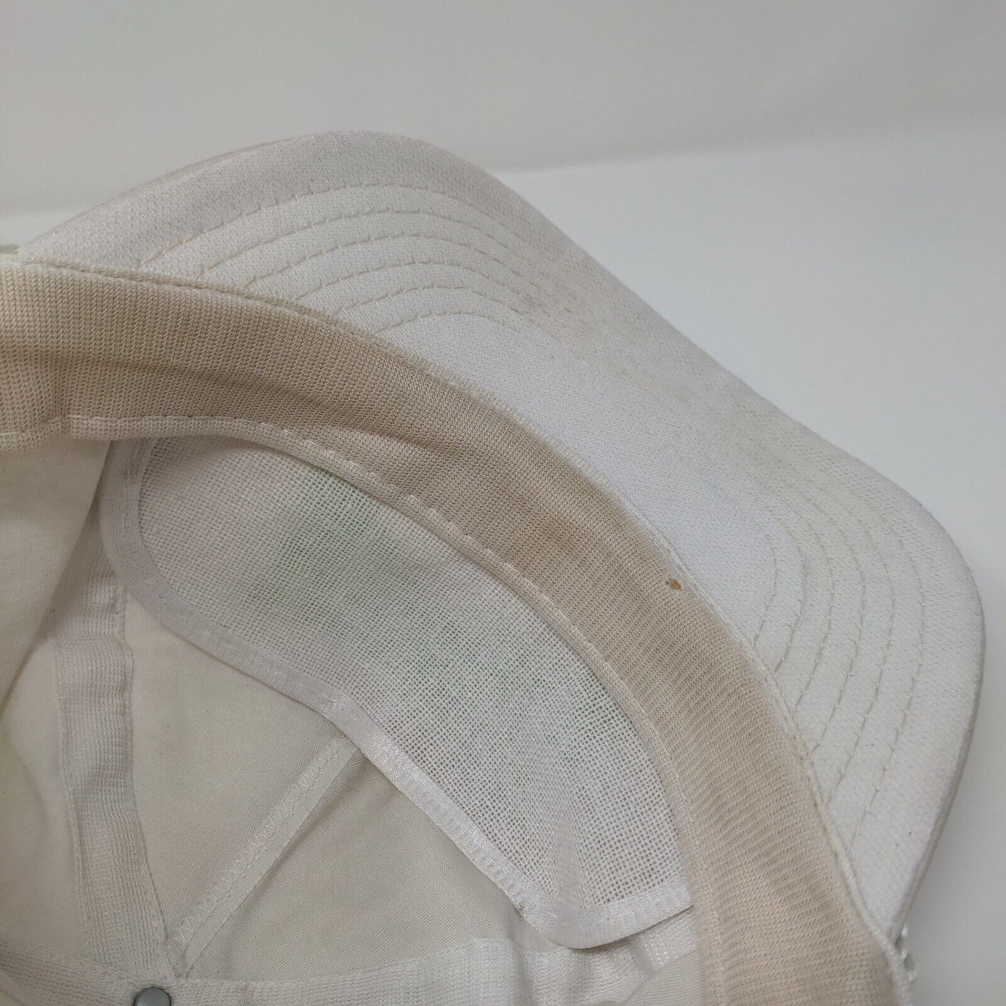 Michigan Snapback Rope Hat White OSFA Adjustable Solid Outdoor