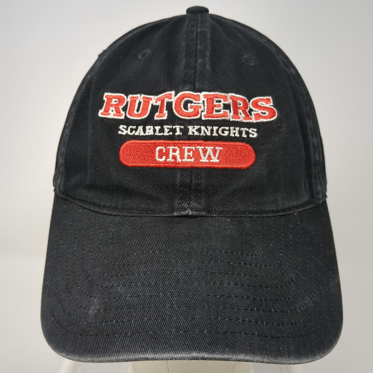 Legacy Baseball Cap Black One Size Rutgers Scarlet Knights Crew Embroidered Hat