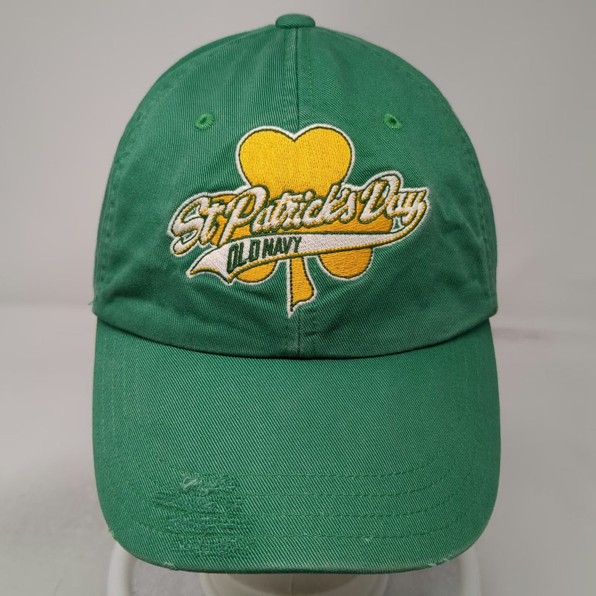 Old Navy Baseball Cap Green One Size St Patricks Day Shamrock Clover Irish Hat