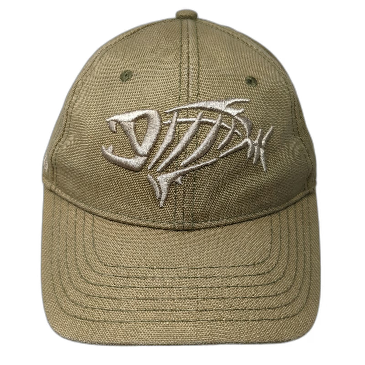 G. Loomis Baseball Cap Green One Size Skeleton Bone Fish Fear No Strapback Hat