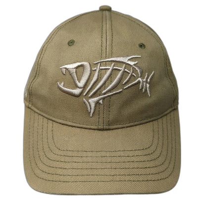 G. Loomis Baseball Cap Green One Size Skeleton Bone Fish Fear No Strapback Hat