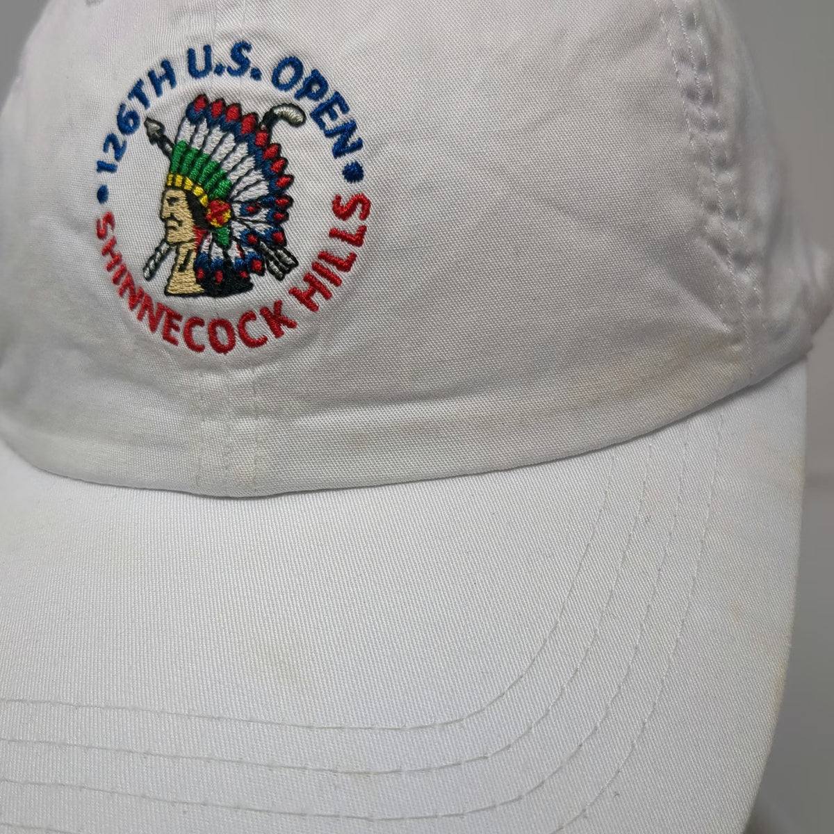 Peter Millar USGA Member 126th U.S. Open Golf Baseball Cap Hat White One Size