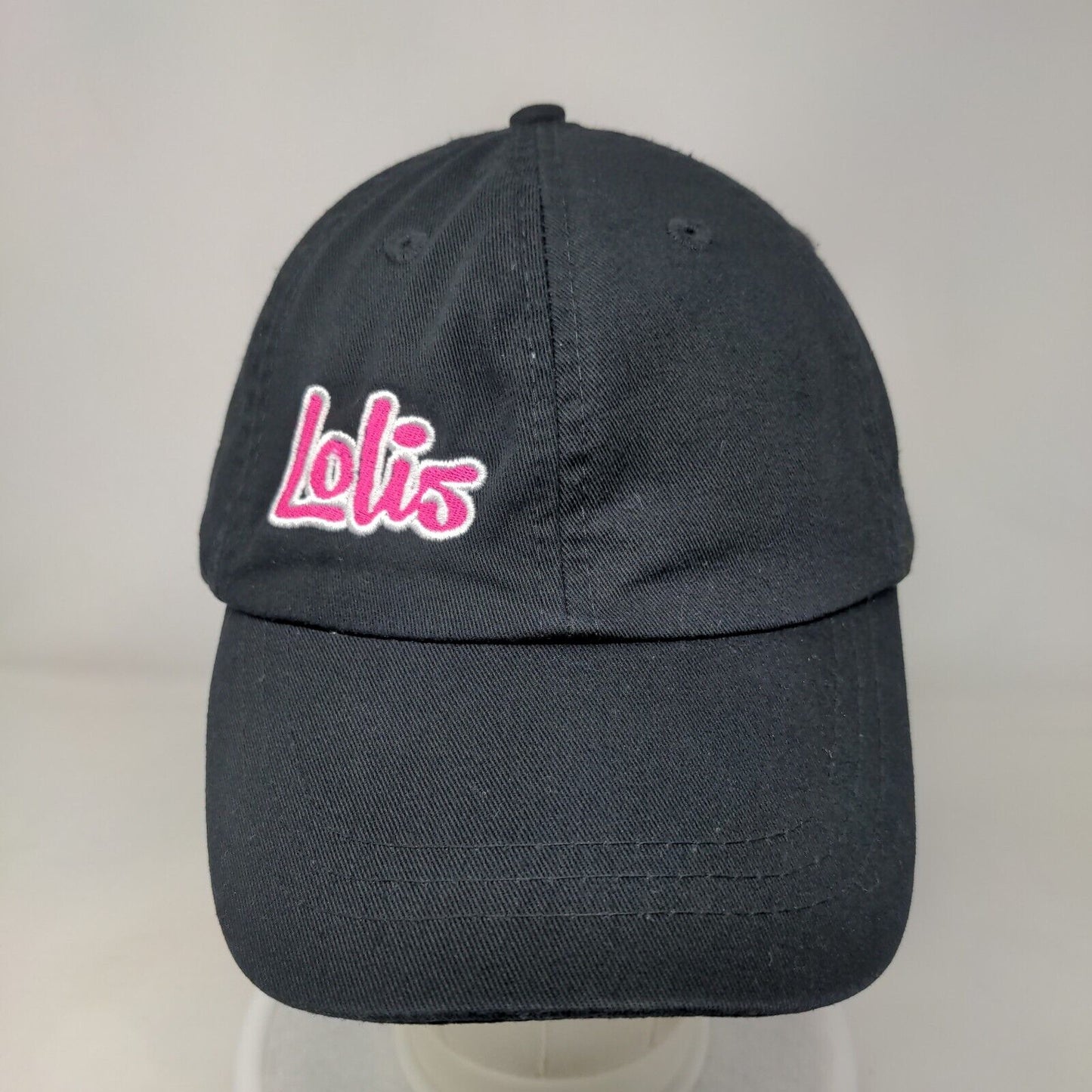 Lolis Mexican Cravings Slideback Hat Black One Size Leather Strap Adams