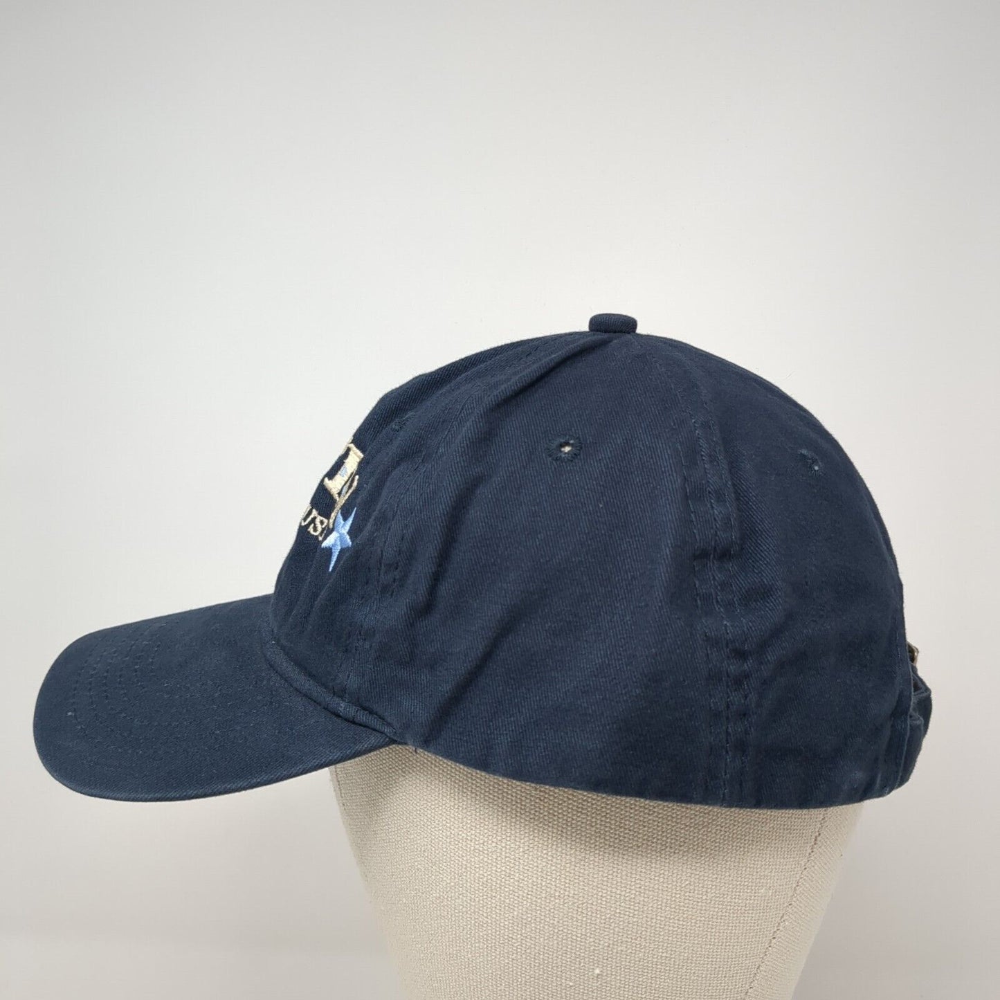Austin Texas Music Slideback Hat Blue OS Adjustable Embroidered Port & Company