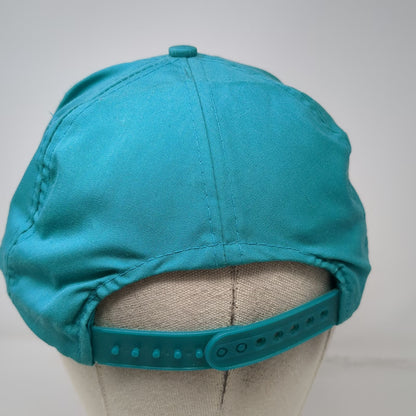 Designer Award Trucker Blue OS Hat Toyota Logo Rope Snapback Auto Car Vintage