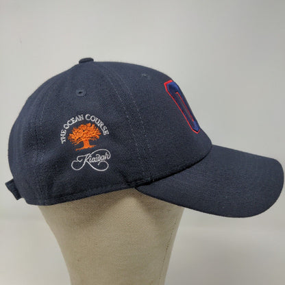 New Era Men's Strapback Hat Blue OSFM Embroidered OC Ocean Course Logo