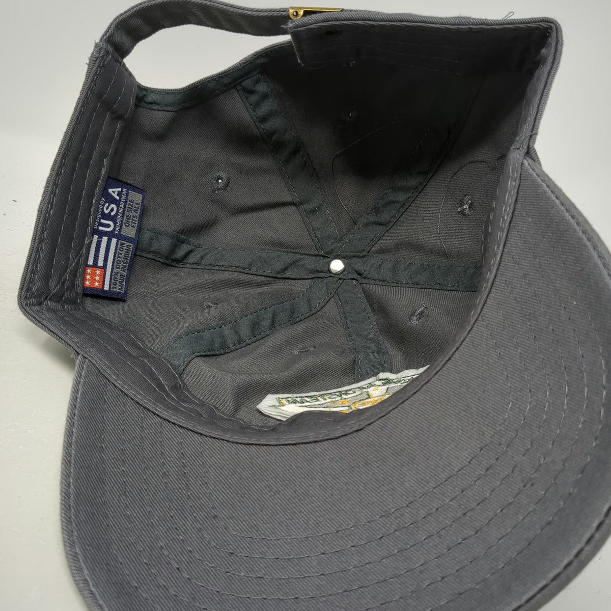 USA Baseball Cap Gray One Size LASD SEB Special Weapons Team Hat Slideback