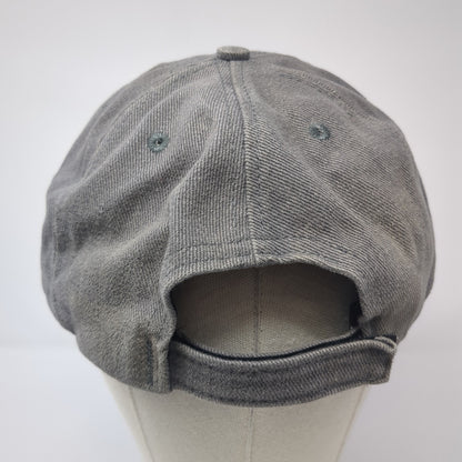 Unbranded Strapback Hat Gray One Size Adjustable Vent Holes Outdoor Blank