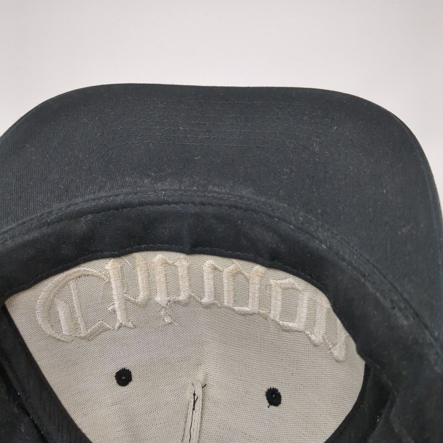 Chingon Snapback Hat Black One Size Adjustable Embroidered Pit Bull Cotton