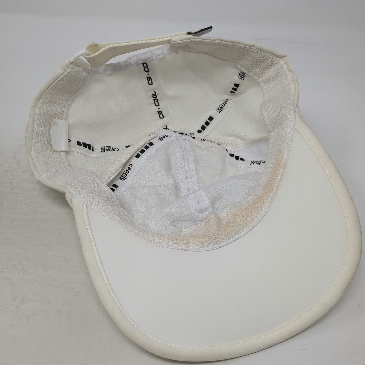 Capelli Sport Baseball Cap White One Size Mesh Vents Strapback Athletic Hat