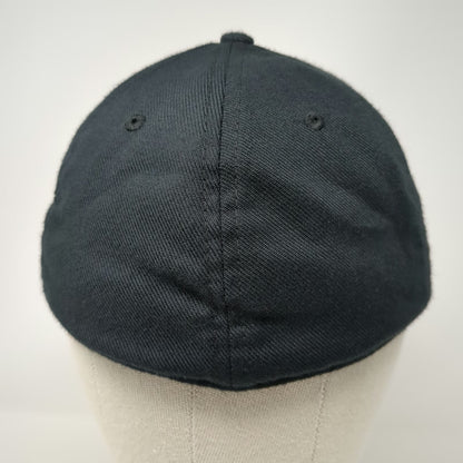 Nike Baseball Cap Black M BK Interlocking Logo Dri-FIT Classic99 Stretch Hat