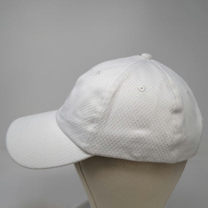 Gaiam Baseball Cap White One Size Mesh Texture Slideback Athletic Yoga Sport Hat