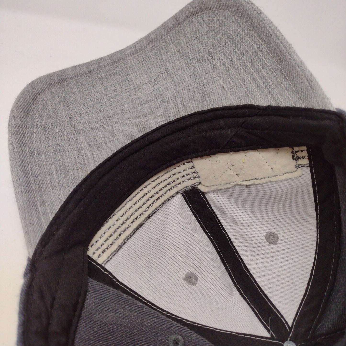 Simplot Patch Strapback Hat Gray OSFA Adjustable Colorblock 6 Panel