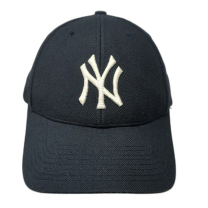 New York Yankees MLB Twins Enterprise Baseball Cap Hat Black One Size White Logo