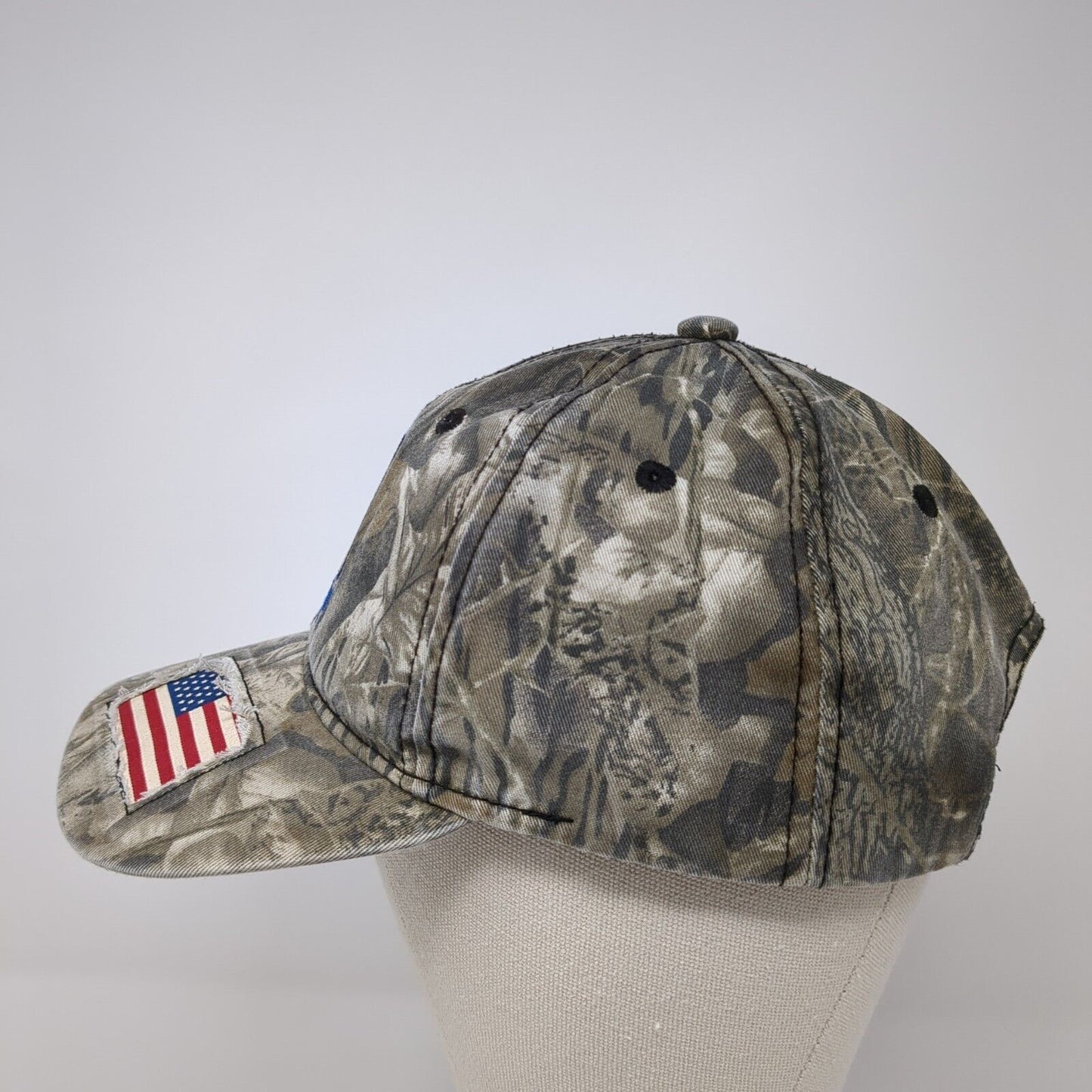 Hendry Corporation Strapback Hat Multi One Size Camo USA Flag Hunting