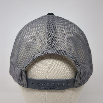 GMF Steel Group Patch Snapback Trucker Hat Black One Size Mesh Back