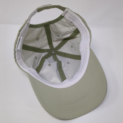 Unbranded Strapback Hat Tan One Size Adjustable Embroidered 6 Panel Blank