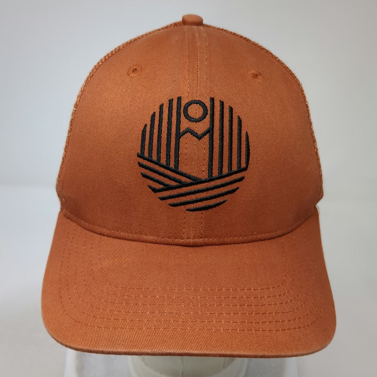 Flylow Trucker Hat Brown One Size Snapback Mesh Mountain Sun Logo Home Grown