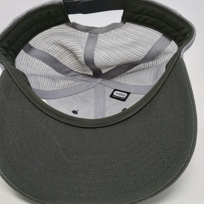 Patagonia Trucker Hat Gray One Size Mesh Snapback Fitz Roy Mountain Logo Hat