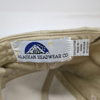 Alaskan Headwear Co Baseball Cap Beige One Size Alaska Script Adjustable Hat