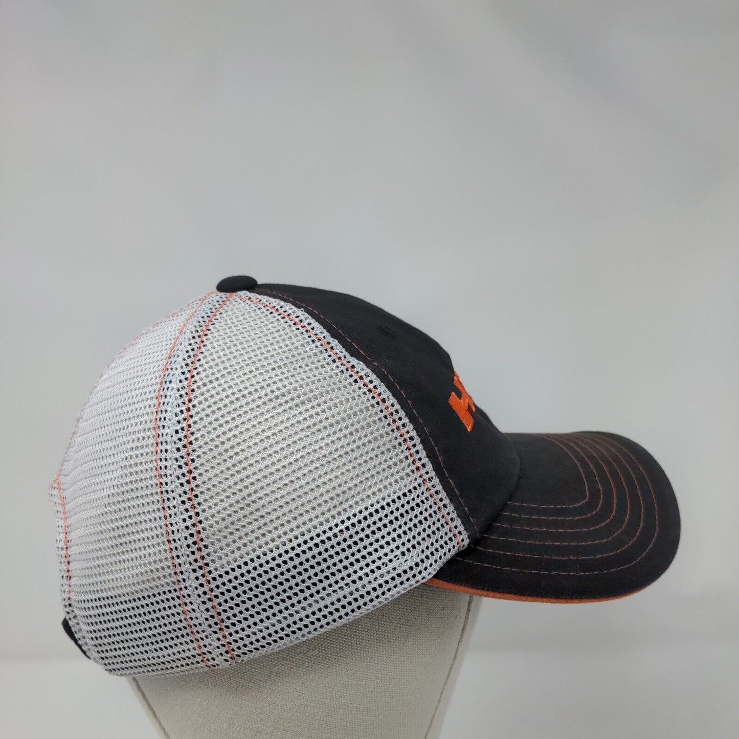 HEMI Strapback Mesh Back Trucker Hat Black One Size Embroidered Mopar