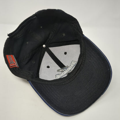 Idaho Steelheads Strapback Hat Black OSFA Embroidered Logo Destroyer Headwear