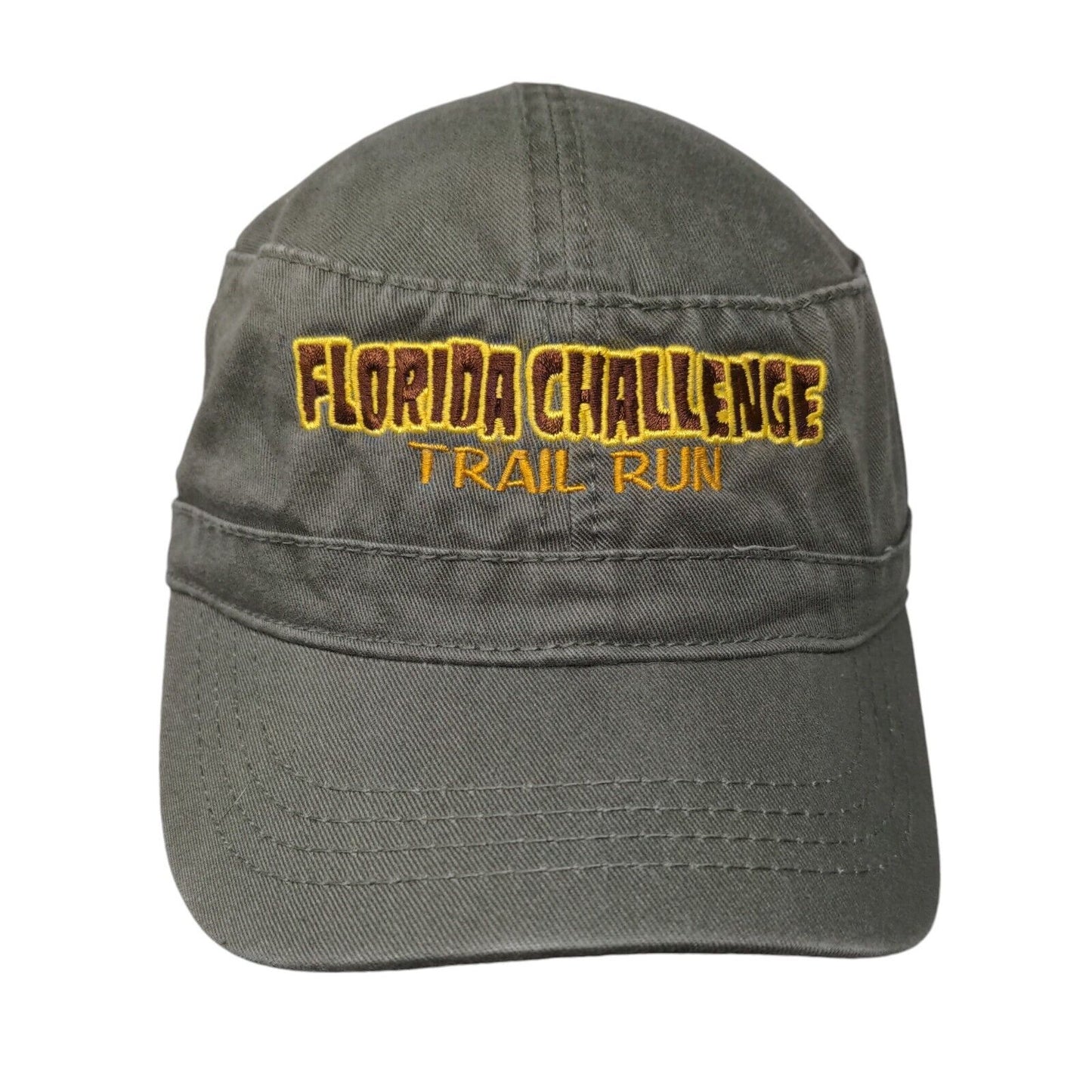 Florida Challenge Trail Run Cadet Army Cap Green OSFA Embroidered Hit Wear