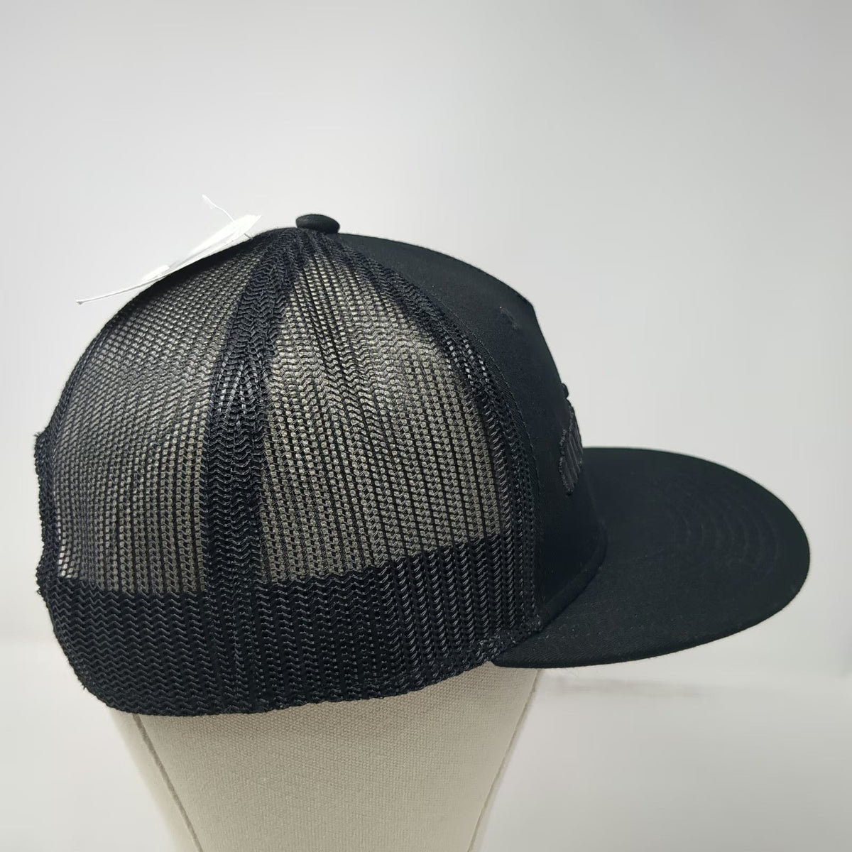 Illuminarium Trucker Hat Black 5 Panel Flat Bill Mesh Back Snapback W/Tags