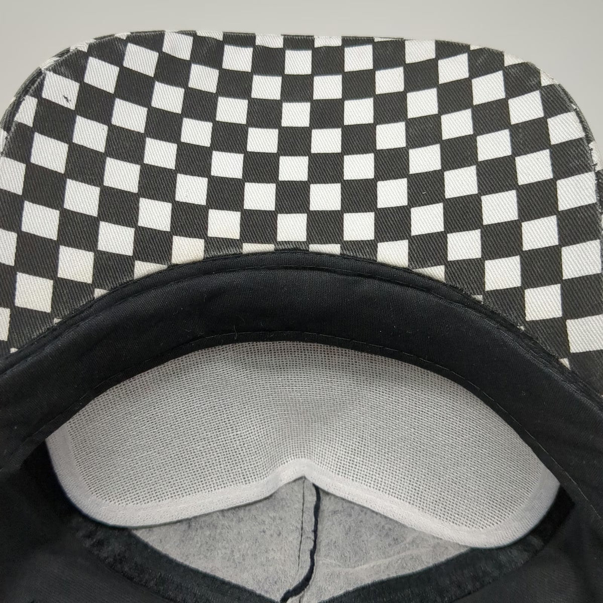 Cobra Caps 5 Panel Black One Size Checkerboard Brim ACDelco Snapback Hat Cotton