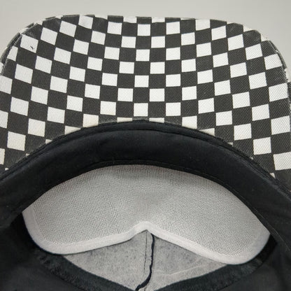 Cobra Caps 5 Panel Black One Size Checkerboard Brim ACDelco Snapback Hat Cotton
