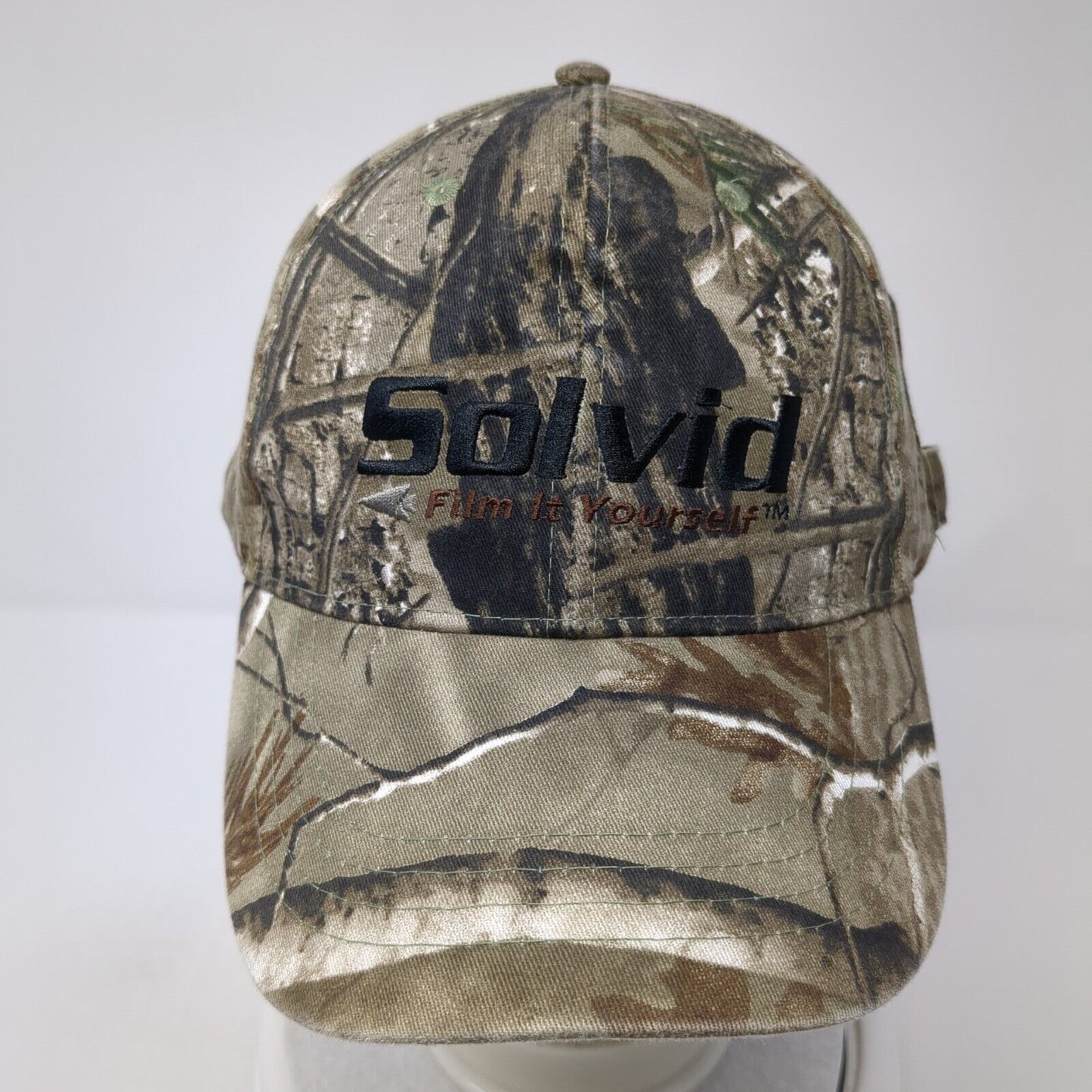 Solvid Film It Yourself Strapback Hat Camouflage One Size Adjustable Embroidered