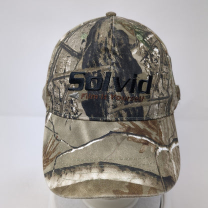Solvid Film It Yourself Strapback Hat Camouflage One Size Adjustable Embroidered