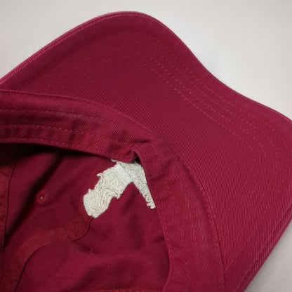 Imperial Baseball Cap Red One Size Ritz-Carlton Kapalua Golf Lion Strapback Hat