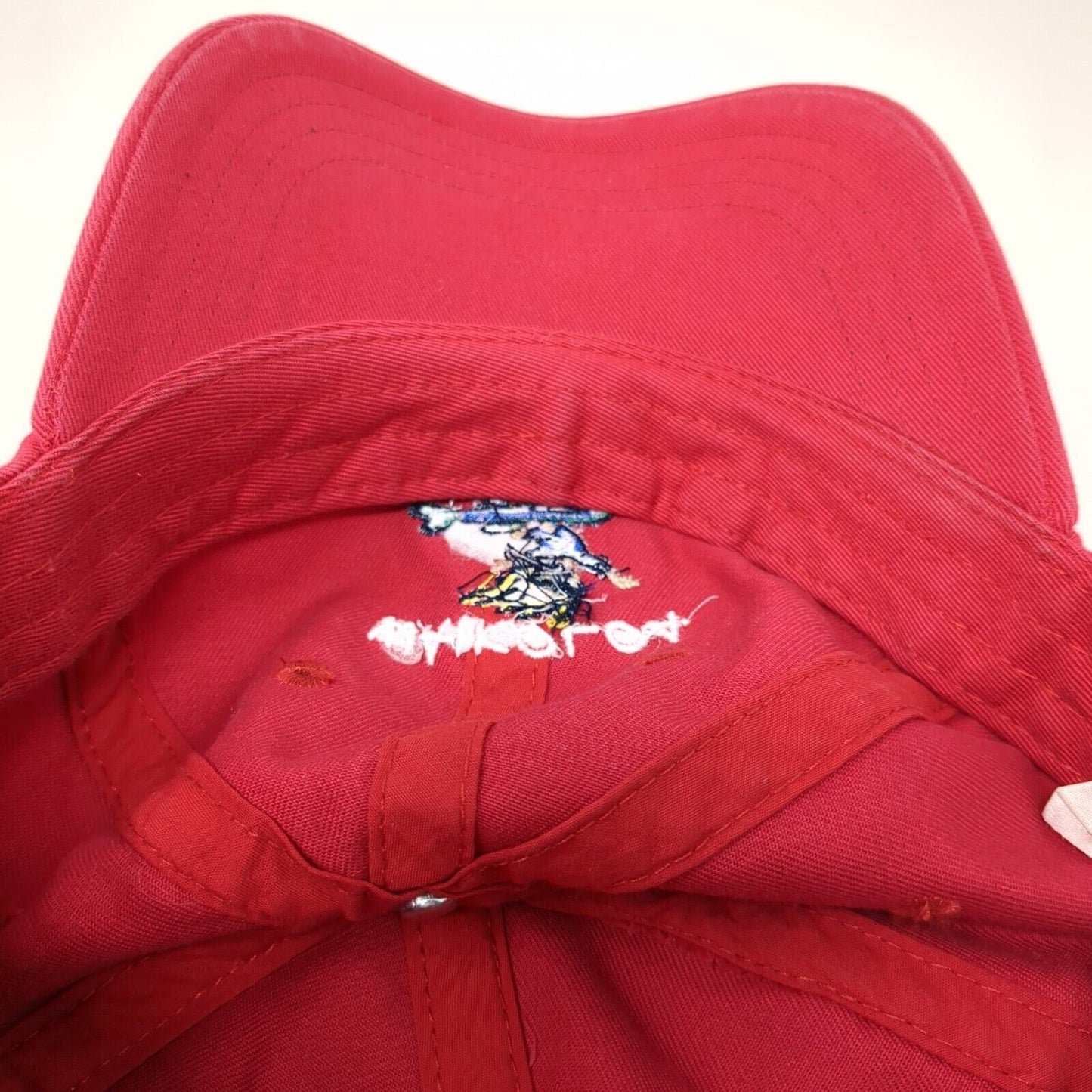 Waikola Hawaii Strapback Hat Red One Size Adjustable Embroidered Ouray Cotton