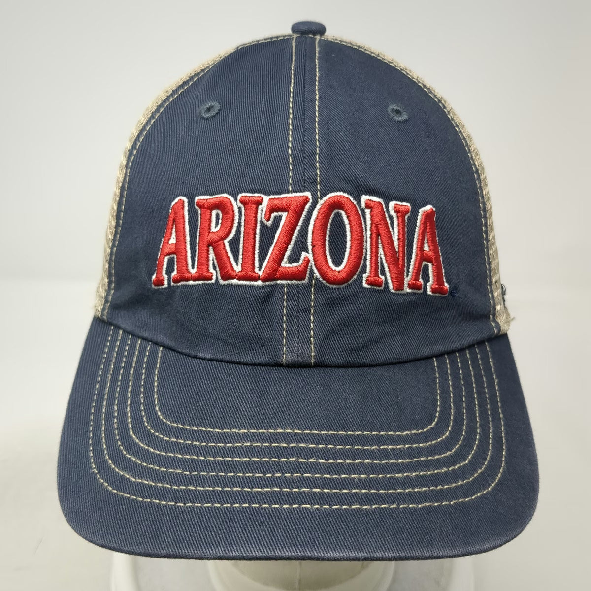 '47 Arizona Wildcats NCAA Trucker Hat Blue Beige One Size Snapback Mesh Green