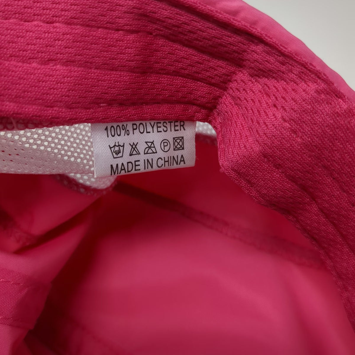Pink Baseball Cap One Size Mesh Panels Polyester Performance Running Sports Hat