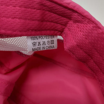 Pink Baseball Cap One Size Mesh Panels Polyester Performance Running Sports Hat